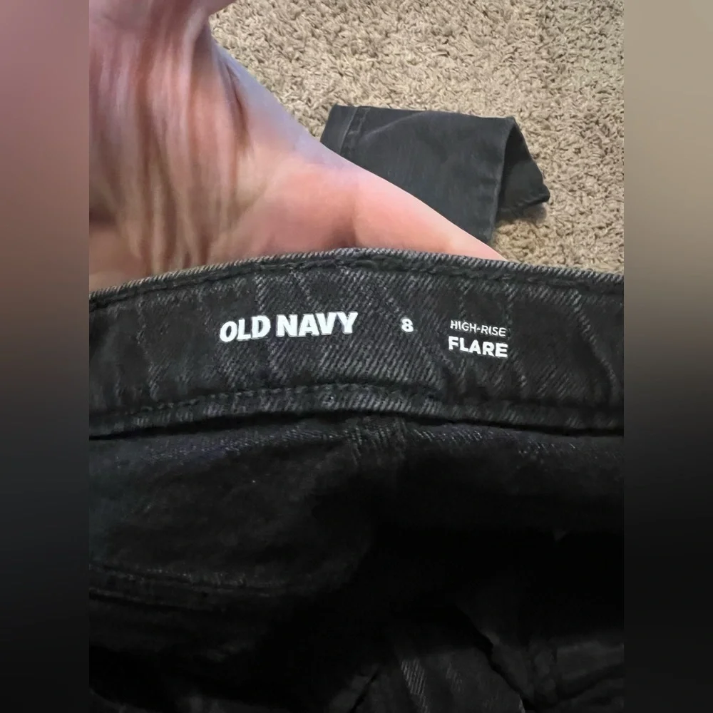 Old Navy Black Flared Jeans with hi rise